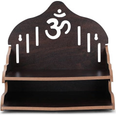 4OUR FAITH Puja Wall Hanging Temple Wooden Mandir Pooja Stand Pooja Mandir for Home Office Temple Festival Gift