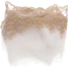 HOMSFOU Lace Trim Yards Vandenyje tirpūs siuvinėjimo gėlių vynmedžiai Diy dekoravimui Drabužių aksesuarai ir amatų projektai Rose Gold