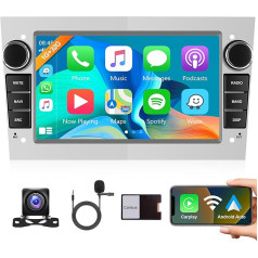 Belaidis Carplay Android 13 automobilinis radijas 2 DIN Opel Astra Antara Vectra Corsa Zafira Meriva Vivara Vivaro 7 colių automobilinis radijas su Android automobiline navigacija GPS WiFi Mirror Link Bluetooth FM/RDS atbuline eiga