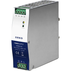 Pramoninis maitinimo blokas su DIN juosta, 12VDC 10A 120W, metalinis korpusas