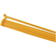 ZiYouao dviračių stipinai 14G spalvos dviračių stipinai Dviračių dalys Dviračių plieninė viela 45 plieno sidabras Juoda 268 mm 280 mm Geležinė kepurė išlenkta stipinai Dviračių stipinai juodi (oranžiniai 32 vnt.)