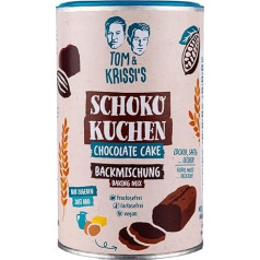 Tom & Krissi's Chocolate cake, kepimo mišinys sultingam ir gardžiam šokoladiniam pyragui, be laktozės ir fruktozės, veganiškas, 400 g