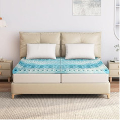 Ego Home 90 x 200, 7 zonų čiužinio viršutinis sluoksnis iš gelinių putų, sertifikuotas CertiPUR ES, 90 x 200 cm čiužinio viršutinis sluoksnis be užvalkalo, skirtas lovų čiužiniams su spyruoklėmis, sofos lovai