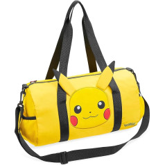 Pokemon Sportinis krepšys Vaikų kelionių krepšys Berniukų mergaičių sporto krepšys krepšys per petį krepšys Plaukimo krepšys Vaikų berniukai Pikachu, geltonos 3d ausys, Sportinis krepšys
