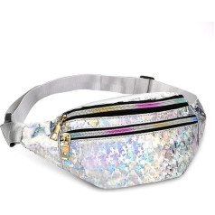 Bum Bag Fashion Waterproof, 1 sidabro, Mada