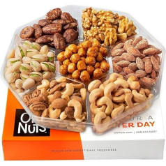 Oh! Nuts Šviežiai skrudintų riešutų dovanų padėklas 6 dalių 1 svaro dovanų padėklas Oh! Nuts?