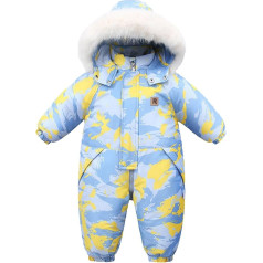 Kūdikių berniukai mergaitės pliušinis kombinezonas Palaidas velvetinis kombinezonas Onesie su gobtuvu Walkloden Kūdikių vilnos vaikščioti kombinezonas Šiltas kombinezonas Vaikų pižama lokys Romper apranga kostiumas 0-12 mėnesių