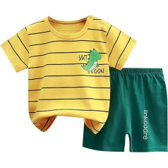 Tracksuit Vaikai vasaros kietas mygtukas marškiniai kelnės rinkinys Sportinė apranga greitai išdžiūsta pledas trumpomis rankovėmis viršų Trumpi marškinėliai Toddler džentelmenas apranga Jogging kostiumas vaikų drabužiai