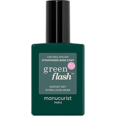 Manucurist Green Flash™ Vitamin Base Coat - patentuotas UV nagų lako Green Flash™ bazinis sluoksnis - apsaugo ir stiprina nagus - nagai tvirtesni - pasidarykite savo nagus - nagų priežiūra