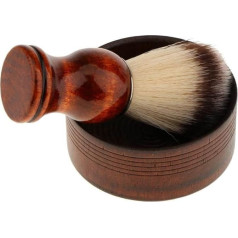 Holz Herren Rasierpinsel Rasierbecher Schüssel Barber Bart Seife Tasse Set
