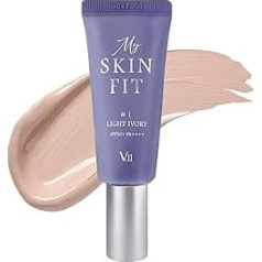 [VILLAGE 11 FACTORY] MY SKIN FIT BB CREAM (#1 LIGHT IVORY) Korėjos odos priežiūros priemonė - hialurono rūgštis, niacinamidas ir Centella Asiatica - kolageno stiprintuvas - lengva drėkinanti tekstūra - odos stikliškas švytėjimas