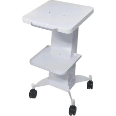 Salono vežimėlis, Geležies salono vežimėlis, Instrumentų dėklas, Salono vežimėlis, Pakrovimo galia 220 lb, Vežimėlis su ratukais, Grožio salono vežimėlis (Bianco)