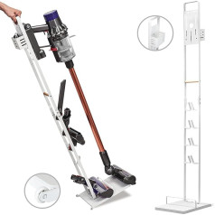 BRIAN & DANY Dulkių siurblio laikiklis Dyson V15 V12 V11 V10 V8 V7 V6 laikiklis Dyson akumuliatoriniam dulkių siurbliui ir priedams Baltas