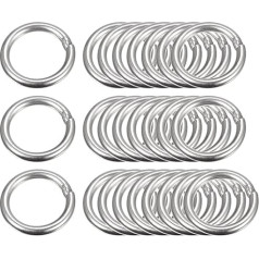 tiekimo žemėlapis 304 Nerūdijančio plieno O žiedai 25 vnt. 30 mm OD 4 mm storio daugiafunkciniai O žiedai Metaliniai suvirinti apvalūs žiedai
