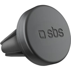 SBS Magnetinis 40 mm skersmens išmaniojo telefono laikiklis priekinio stiklo grotelėms - juodas