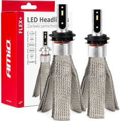 LED automobilių lemputės flex+ h7-1 serijos 12v 24v 6000k canbus -03661