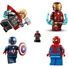 LEGO Superheroes Avengers partija: Toras, Kapitonas Amerika, Žmogus-voras, Micro Ant Man ir Geležinis žmogus
