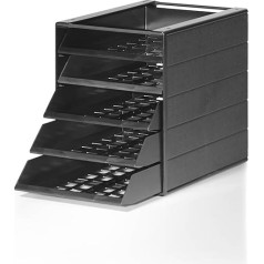 Hunke & Jochheim DURABLE IDEALBOX BASIC 5 / C4 5 atviri stalčiai Pilka/Antracytė