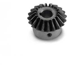 ROJDFCNBW Mechanische Kegelradgetriebe für allgemeine Zwecke 45 Stahl-Spiralkegelräder, 2 oder 4 Stück, 0,5/1/3 Modul, 15-40 Zähne, for Modellautos(2vnt. 3M27T)