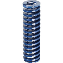 Metallfedern, Federn suspaudimo spyruoklė, 18 mm OD 9 mm ID 60 mm ilgio spiralinis štampavimas Lengva apkrova Suspaudimo formos mirti spyruoklė 3D spausdintuvo priedai Mechaninė įranga Mėlynas tonas 1 vnt.