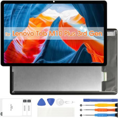 Lenovo Tab M10 Plus (3 kartos) LCD ekrano pakaitalas - skirtas Lenovo Tab M10 Plus 3rd TB-125FU LCD ekrano jutiklinis ekranas TB-128FU TB128FU TB128FU TB128XU Skaitmeninio valdiklio bloko keitimo įrankiai (10,61 colio)