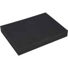 BYYLECL Quadratischer Schaumstoffwürfel, stoßfester Schwamm hält fest, Werkzeugkasten-Schaumstoffeinsätze für Werkzeugkasten-Organisation, 53 x 33 x 5 cm