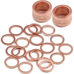 200 stücke Kupfer Flache Scheiben Dichtung Ring Dichtung Ring Gewöhnlichen Scheibe Solide Scheibe Verschluss M7.5 * 15.0 * 3,0mm