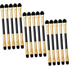 SAFIGLE 15 Stück Teiliges Doppelseitige Schatten Applikatoren Make Up Pinsel für Make Up für Zuhause und Profis Leicht und Handlich die Augenpartie