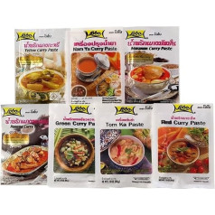 Asiafoodland Lobo Curry dovanų rinkinys 7 rūšių + nemokama stevijos lazdelė