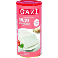 Gazi Yumusak kreminis minkštas sūris - 1 x 800 g metalinė skarda - karvės sūris Süzme Beyaz Peynir karvės sūris 55 % riebumo 100 % karvės pieno lengvas mikrobinis laboratorinis vegetariškas be glitimo Halal