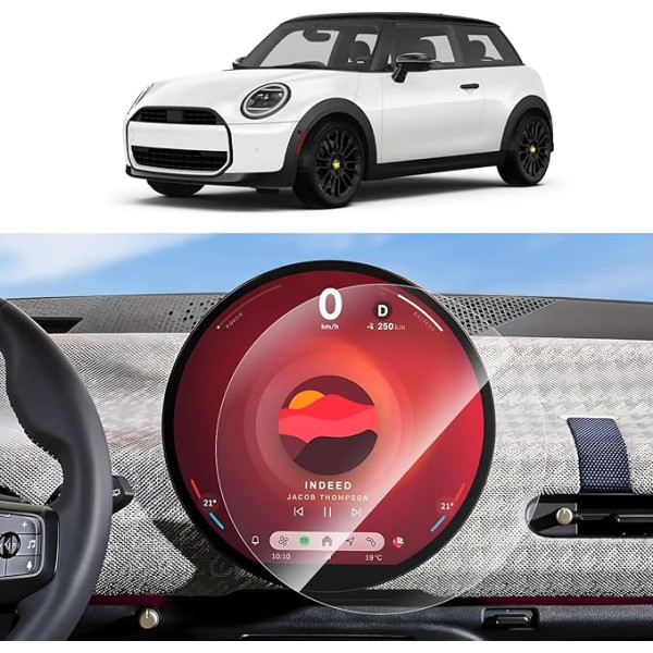 SKTU Pack of 2 Screen Protectors Compatible with Mini Cooper COUNTRYMAN ACEMAN 2024 2025 Navigation Screen Protector PET Screen Protector 9.4 Inch