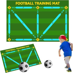 90 x 60 cm futbolo treniruočių kilimėlis, madingas futbolo treniruočių kilimėlis, futbolo meistriškumo kilimėlis, neslystantis futbolo kilimėlis, klasikinė spalva, futbolo treniruočių kilimėlis, gerina futbolo įgūdžius,
