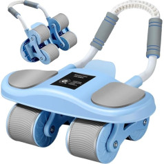 Ab Wheel Roller - Ab Wheel Machine - treniruoklis su alkūnės atrama, automatinė grįžimo funkcija, įranga pilvo raumenims stiprinti