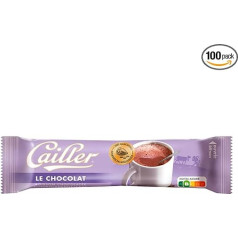 CAILLER Kakavos lazdelės | Kakavos milteliai - gėrimas | 100 x 17 g