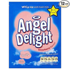 Angel Delight Erdbeer Geschmack - 59g x 12 - 12-er Pack