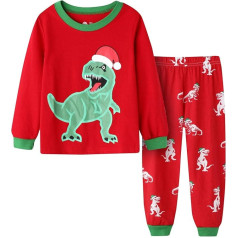 Kūdikių berniukų mergaičių kalėdinė apranga Mažylis rudenį Kalėdų ilgomis rankovėmis suderintas atostogų rinkinys Xmas Jammies vaikai mielas Kalėdų drabužių rinkinys A-321