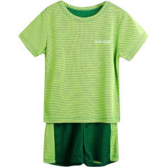 Vaikai mažylis kūdikis berniukai mielas Tracksuit Activewear atsitiktinis šortai vaikams kostiumai (2-13 metų) vasaros Tops + šortai elastinga juosmens juosta Romper berniukas rinkinys Jogging kostiumas vaikų drabužiai