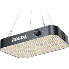 FECiDA 130 W LED augalų lempa, reguliuojama, 12000 liumenų LED auginimo lempa, pilno spektro su 