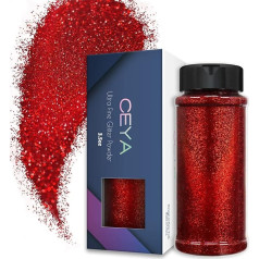 Ceya 100 g holografinių itin smulkių blizgučių miltelių lazerinio vyno raudonos spalvos blizgučiai 1/128 colio 0,008 colio 0,3 mm šliužo epoksidinės dervos amatų būgnelis papuošalai nagų dailės festivalis makiažas albumas tapyba vestuvės