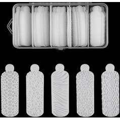 60Pcs Doppel Nagel Formen Touch Silikon Formen Formen Für Die Schaffung Relief Auf Nagel Wiederverwendbare Nagel Abziehbilder Werkzeuge