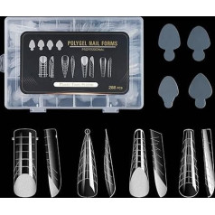 Poli pratęsimai Gel Duals Nagų formos Skaidrus Nagų pratęsimo patarimai Nagų formos Pratęsimo patarimai Prancūziškas lipdukas Manikiūro įrankis Skaidrus Dvigubos formos Nagų sistema Pilnas dangtelis