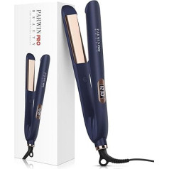 2 in 1 tiesintuvas garbanoms ir jonų tiesintuvas PARWIN PRO BEAUTY plaukų tiesintuvas, nano titano danga padengtas tiesintuvas, plati šilkinė kaitinimo plokštelė su LCD ekranu, 130 °C - 230 °C