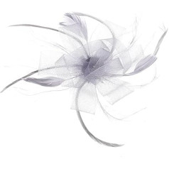 Lurrose Mini Fascinator Plaukų segtukai su plunksnų gėlėmis Plunksnų plaukų segtukai Plaukų smeigtukai moterims