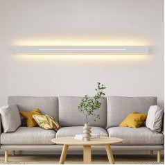 ZMH sieninis šviestuvas Vidaus sieninis LED šviestuvas Modernus miegamasis 100 cm prieškambario šviestuvas Šiltai balta 31 W Baltas laiptų šviestuvas Sieninis apšvietimas prieškambario laiptams Vaikų kambarys Svetainė
