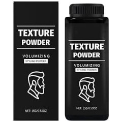Texturpuder für Männer, Texture Powder Volumen Stylingpuder Matt-Look, Hair Styling Powder, Haarstyling Puder Haarpuder für Männer, Einfach Aufzutragen, Starker Halt