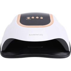 Pongnas LED-Nagel Lampe, Profession eller Nagel Trockner mit Handschuhen, Auto-Sensor und 4 Timer-Einstellungen, Nagellack-Aushärtung Lampe für Salon und Zuhause (EU-Stecker)