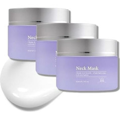 Kaklo kremai stangrinimui ir stangrinimui, Halsstraffungscreme für Frauen, Straffungs- und Lifting-Halscreme Anti-Aging & Anti-Falten, Retinol und Collagen-Feuchtigkeitscreme für alle Hauttypen (3 vnt., 50 ml)