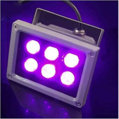LED-Leuchten 30W LED UV-Gel-Härtungslampe Abstrahlwinkel UV-Licht 395nm Heilung Öldruckmaschine Glas Tinte Farbe Siebdruck 3D-Drucker Im Dunkeln leuchten (dydis : 1 UK, spalva : 395nm)