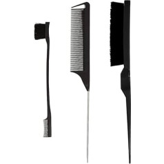 Maxtonser 3 Stück Haarbürsten-Set, Haarstyling-Kamm inklusive doppelseitiger Bürste & Rattenschwanzkamm und Teasing-Kamm für Barbier