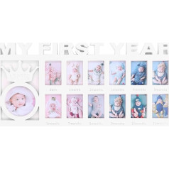 Nuotraukų rėmelis naujagimiams, nuotraukų akimirkos pirmaisiais metais Keepsake Picture Frame Motinos dienos aksesuarai Tėvo diena Nėštumo dovanos Laikas Motina Tėvas Gimtadienio dovana Namų kambario sienų apdaila